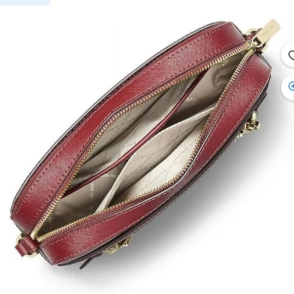 Michael Kors Dark Cherry Zip Chain Crossbody - Picture 3 of 8